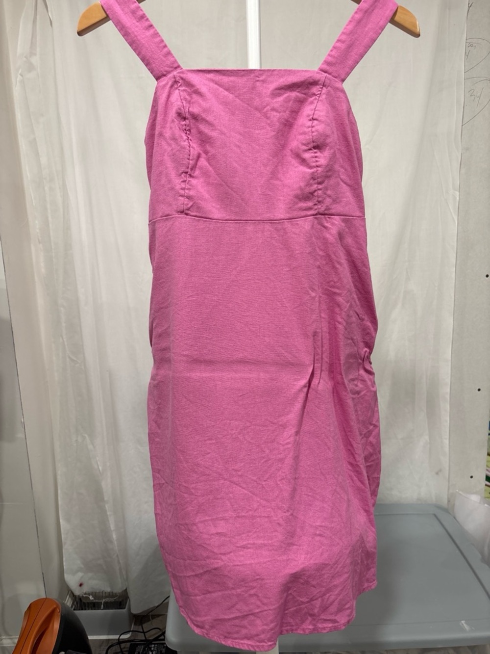 SO Pink Textured Sleeveless Dress